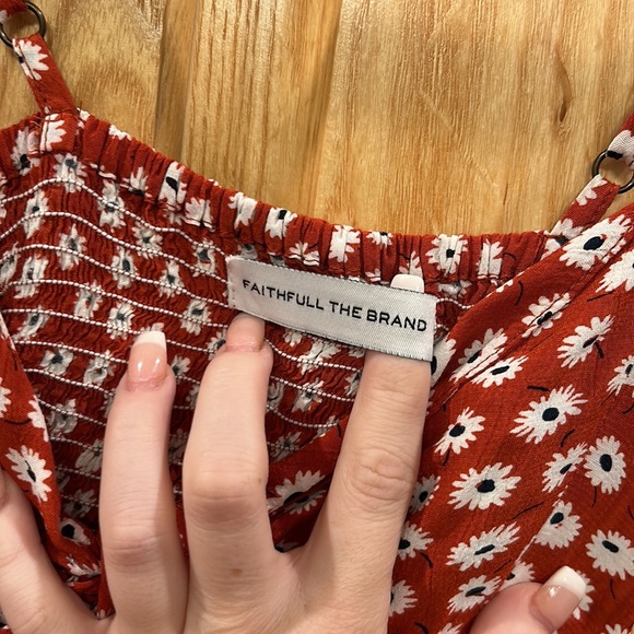 Faithfull The Brand Floral Red Mini Dress - Picture 8 of 13